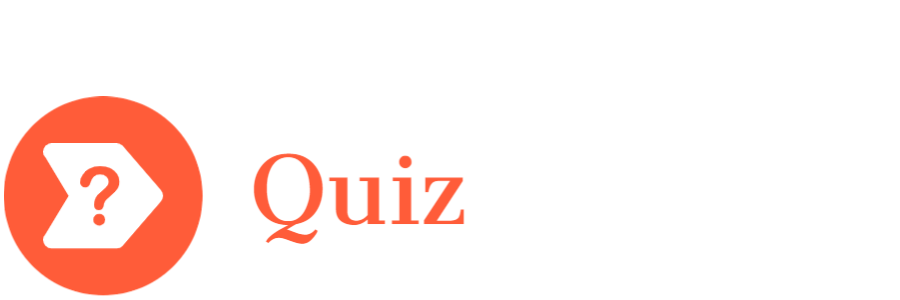 Bilde av en pil med et spørsmålstegn og teksten Quiz