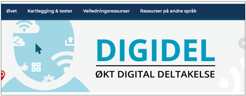 Skjermdump av digidel.no