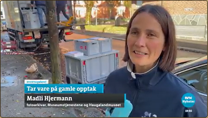 Madli Hjermann fra Museumstjenesten i Rogaland intervju NRK