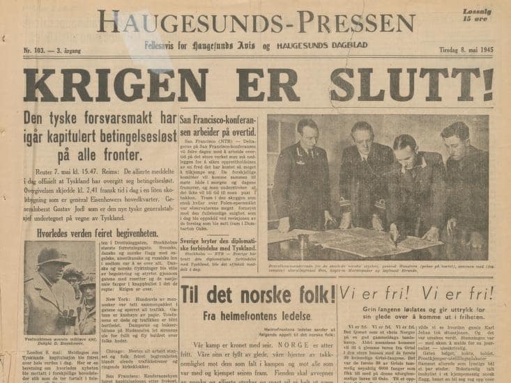 Avisside fra 8. mai 1945