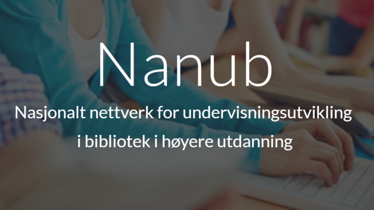 Logo Nanug- Nasjonal nettverk for undervisningsutvikling i bibliotek i høyere utdanning