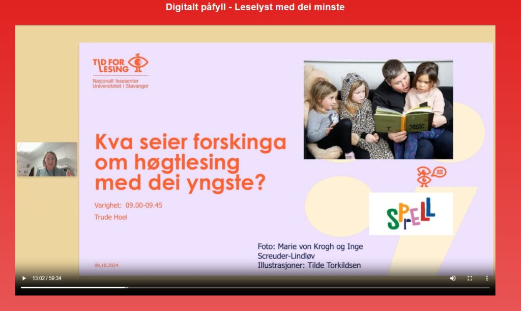 Skjermdump fra webinar