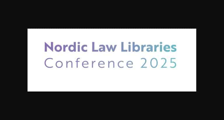 logo med tittel nordic law libries conference 2025