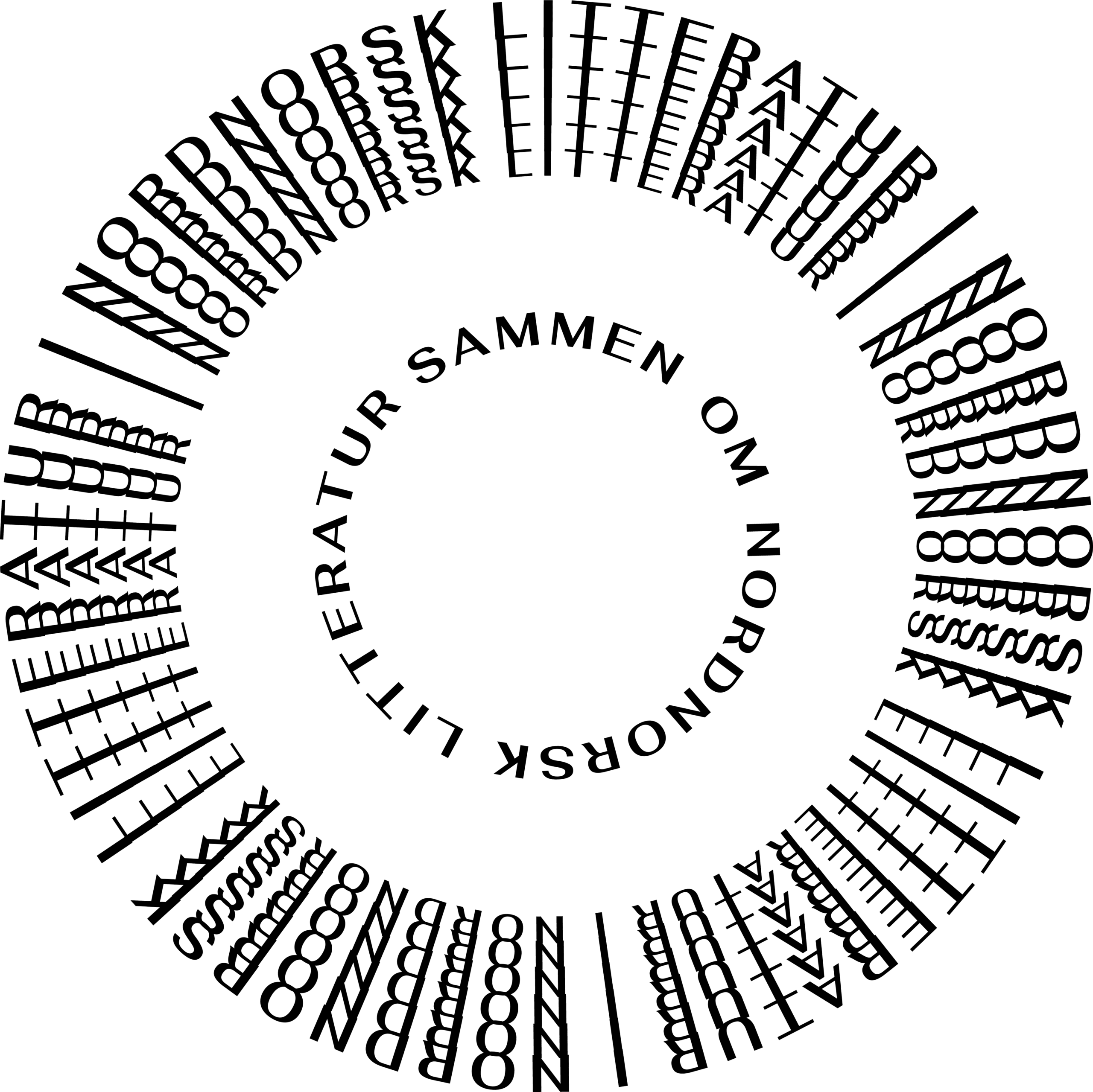 Logo: tekst: Sammen om nordnorsk litteratur