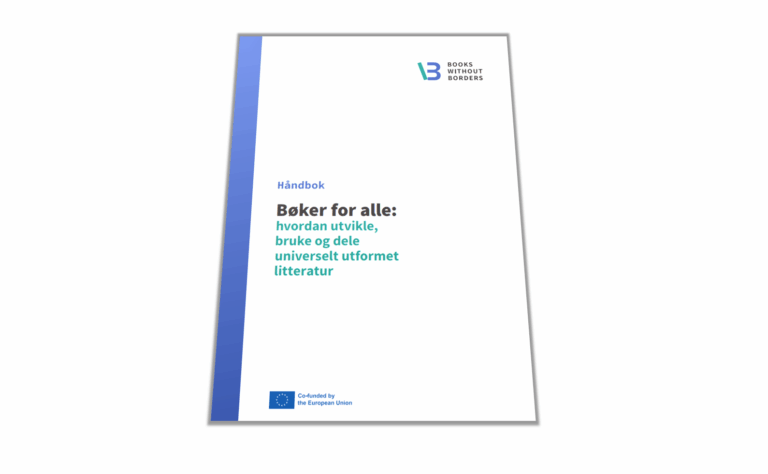 Skjermdump forside Bøker for alle. En håndbok