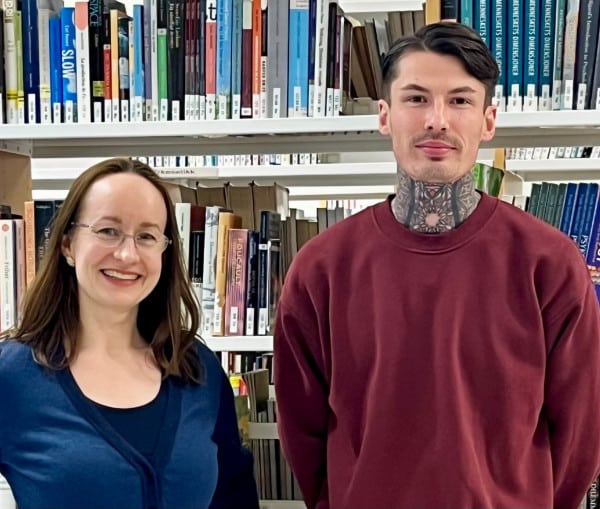 Leonora O. Bergsjø og Johannes P. Skalle Foto: Østfold AI hub