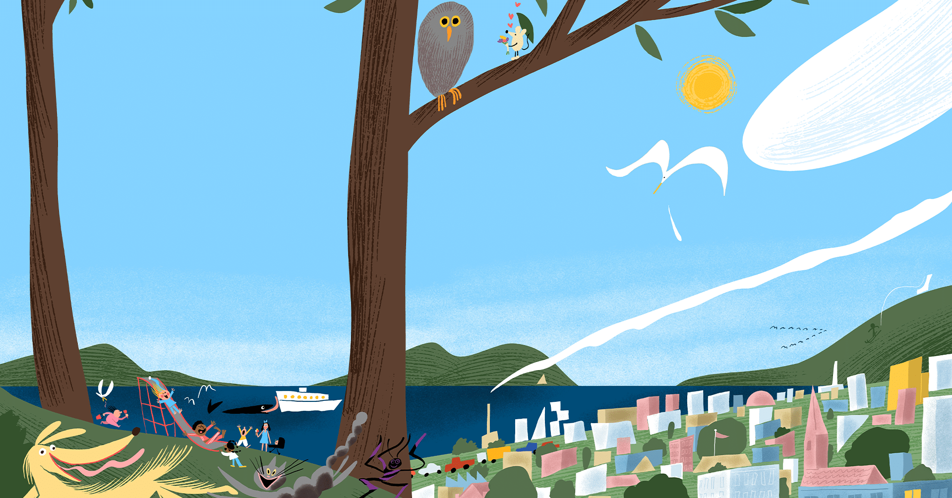 ILLUSTRASJON: BENDIK KALTENBORN, VINNER AV BILDEBOKPRISEN FOR 2024